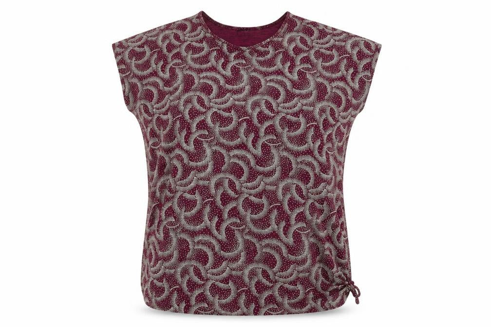 Klass Women's Multicoloured Geometric XL Tee