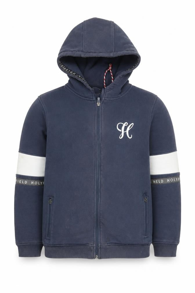Holyfield Boys Blue Hoodie, Size S, Full Zip, Casual Wear