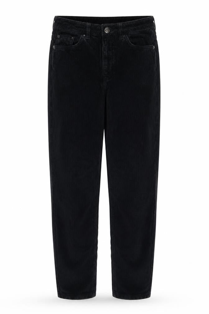 Topshop Women's Black Corduroy Trousers