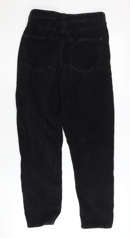 Topshop Women's Black Corduroy Trousers