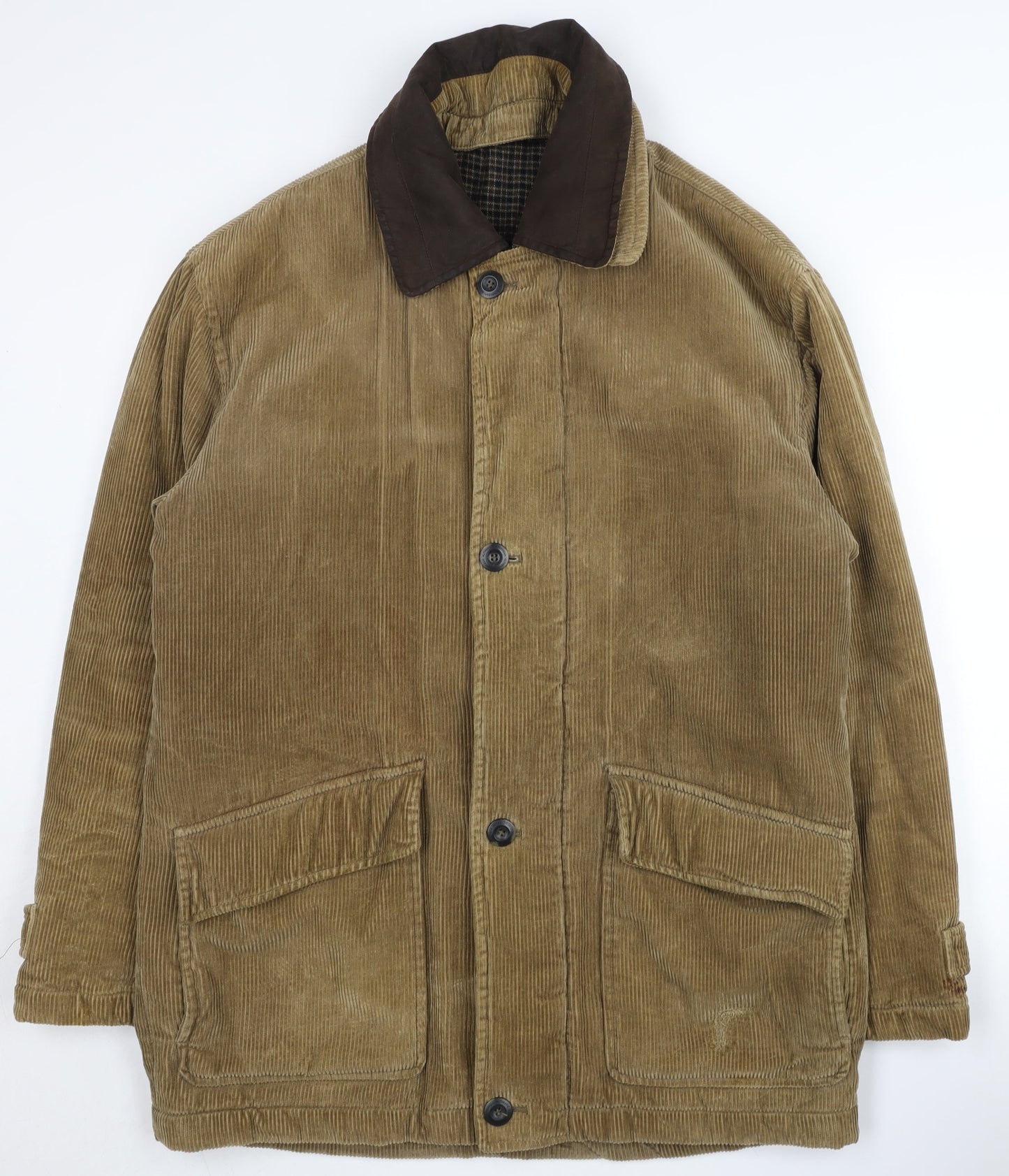 St Bernard Men's Brown Corduroy Jacket, Size S
