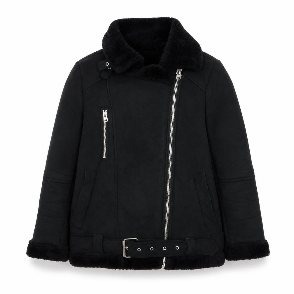 Topshop Women’s Black Biker Jacket Size 6