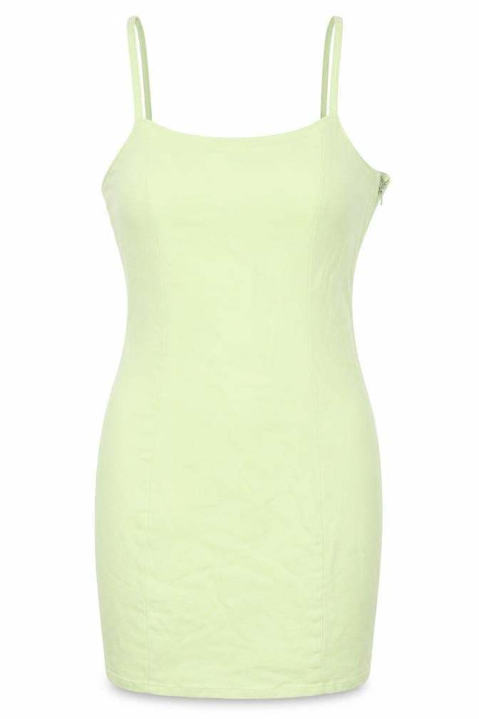 H&M Women’s Green Slip Dress, Size 10, Summer Chic