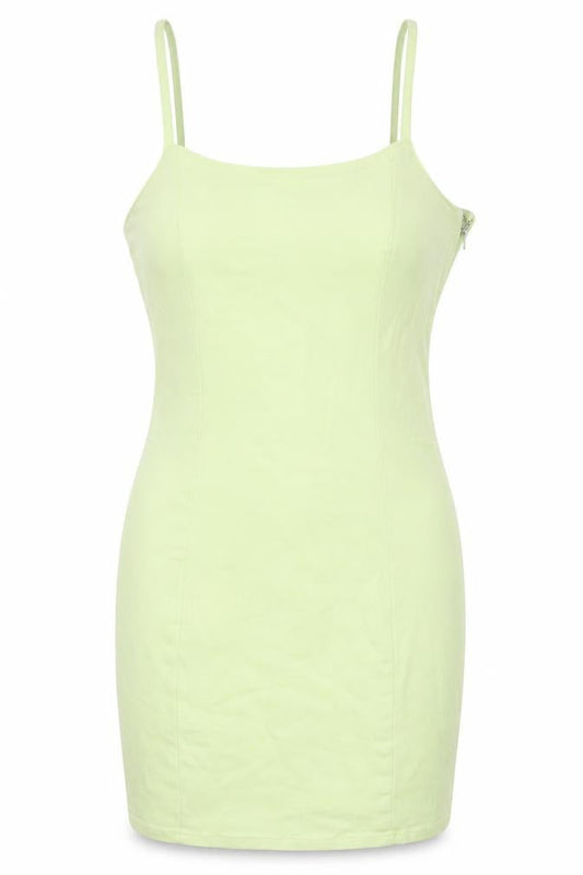 H&M Women’s Green Slip Dress, Size 10, Summer Chic