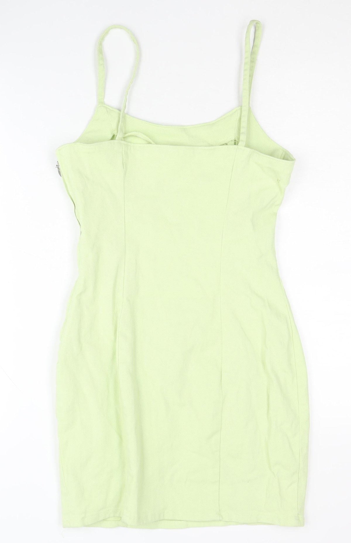 H&M Women’s Green Slip Dress, Size 10, Summer Chic