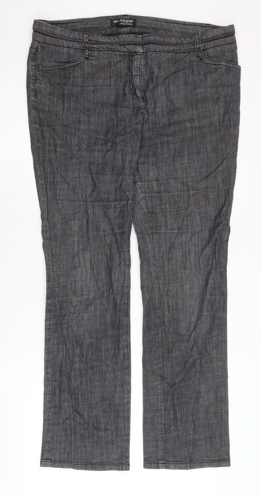 Marks and Spencer Women’s Grey Trousers, Size 14