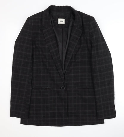 Pimkie Mens Black Check Blazer M Formal Jacket