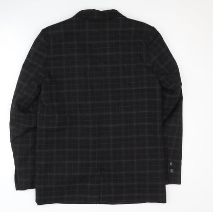 Pimkie Mens Black Check Blazer M Formal Jacket