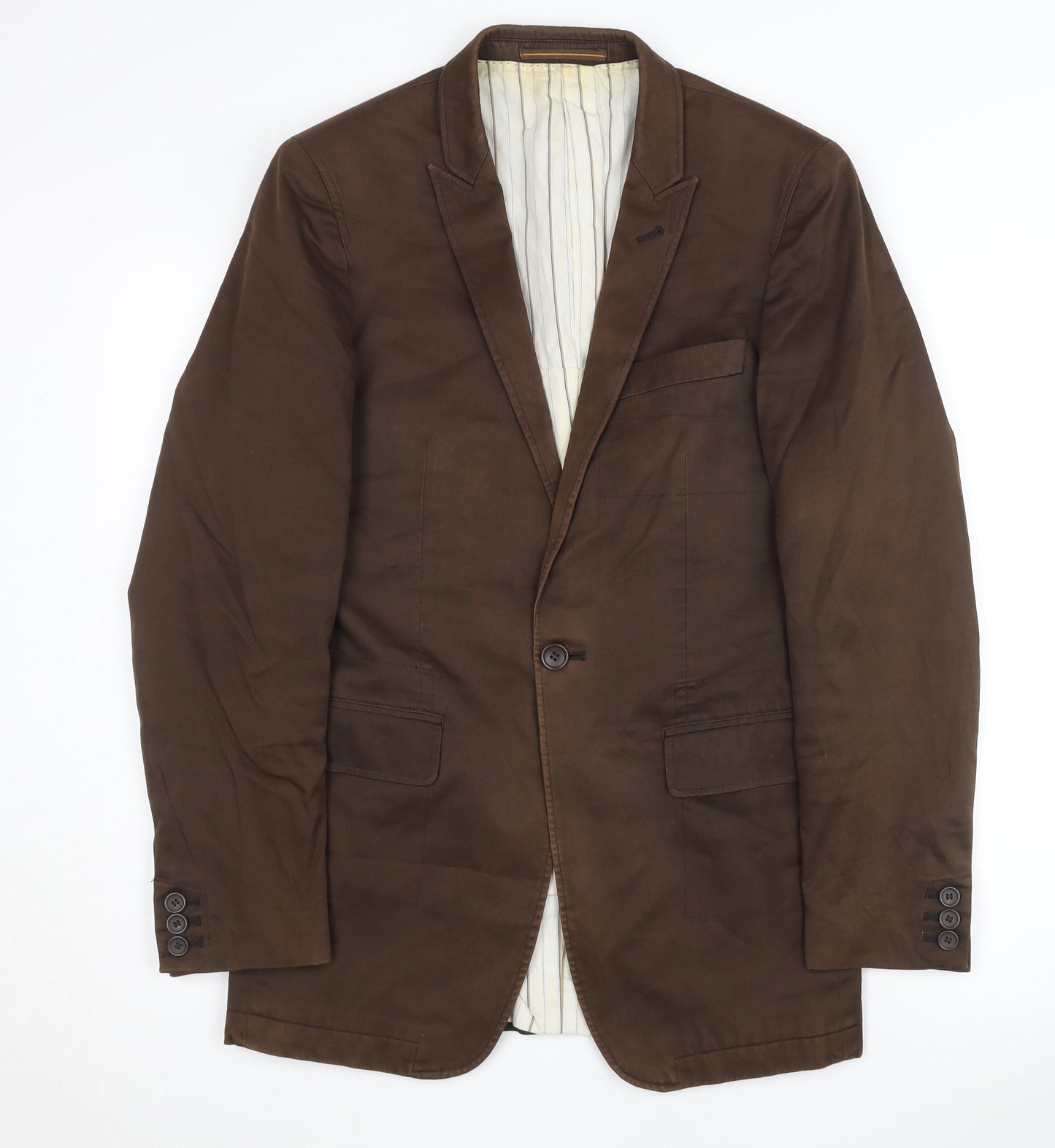 Topman Men's Brown Blazer Jacket Size 36