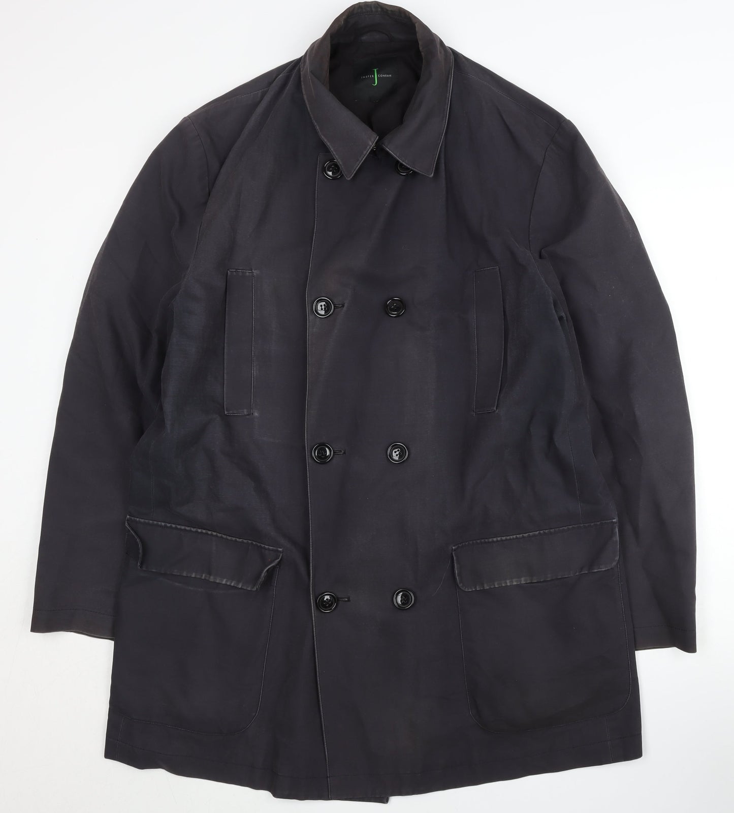 Jasper Conran Men's Black Mid-Length Coat L