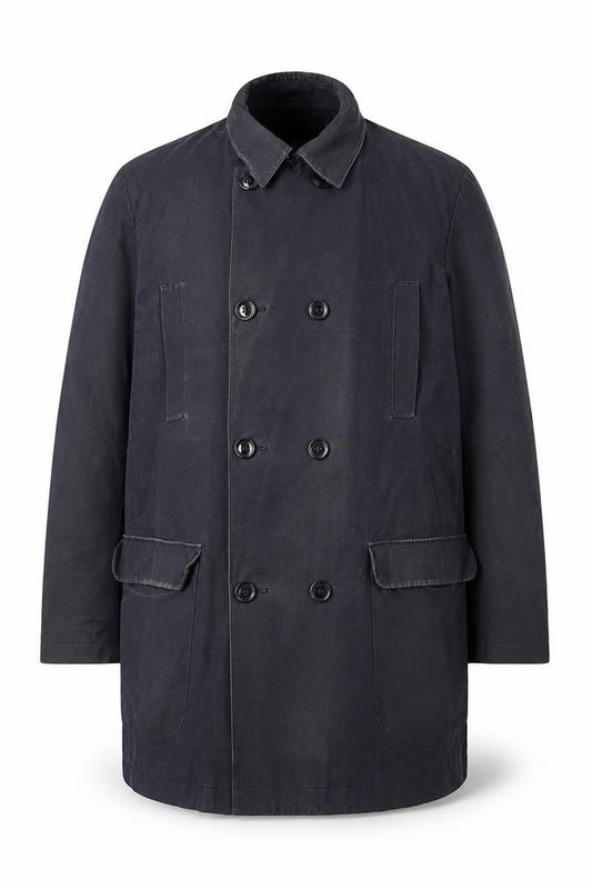 Jasper Conran Men's Black Mid-Length Coat L