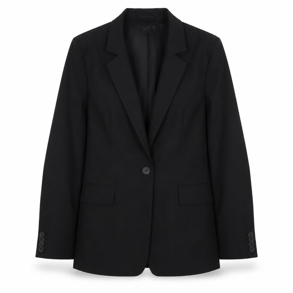 H&M Women's Black XS Blazer, Notch Lapel, Lined