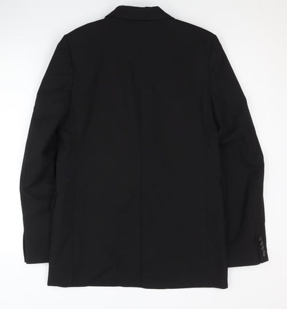 H&M Women's Black XS Blazer, Notch Lapel, Lined