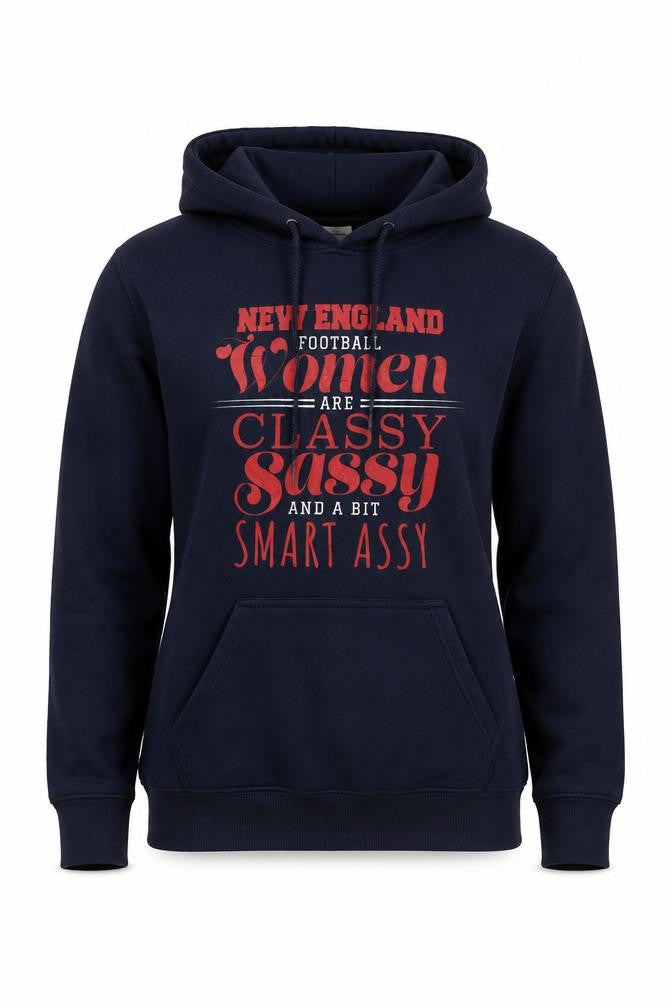 Gildan Women's Blue Pullover Hoodie, Size M, Graphic Print