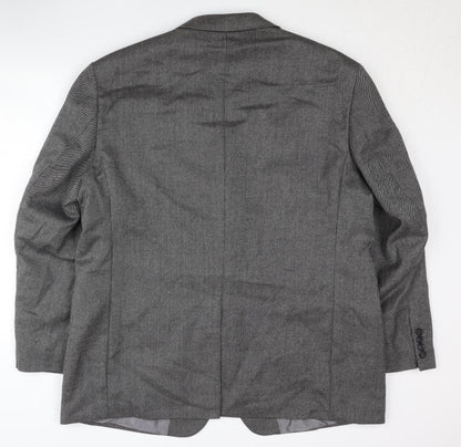 Marks & Spencer Men's Grey Blazer 46R Classic Formal