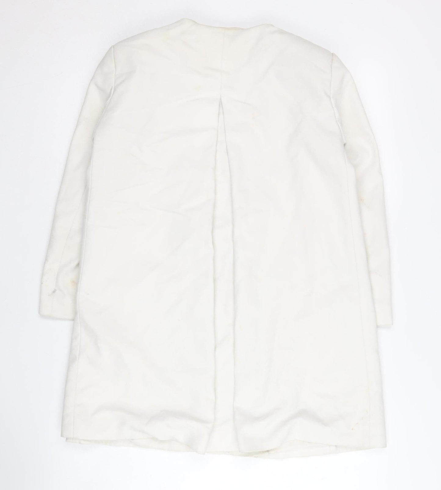 Zara Women’s White Mid-Length Coat Size S