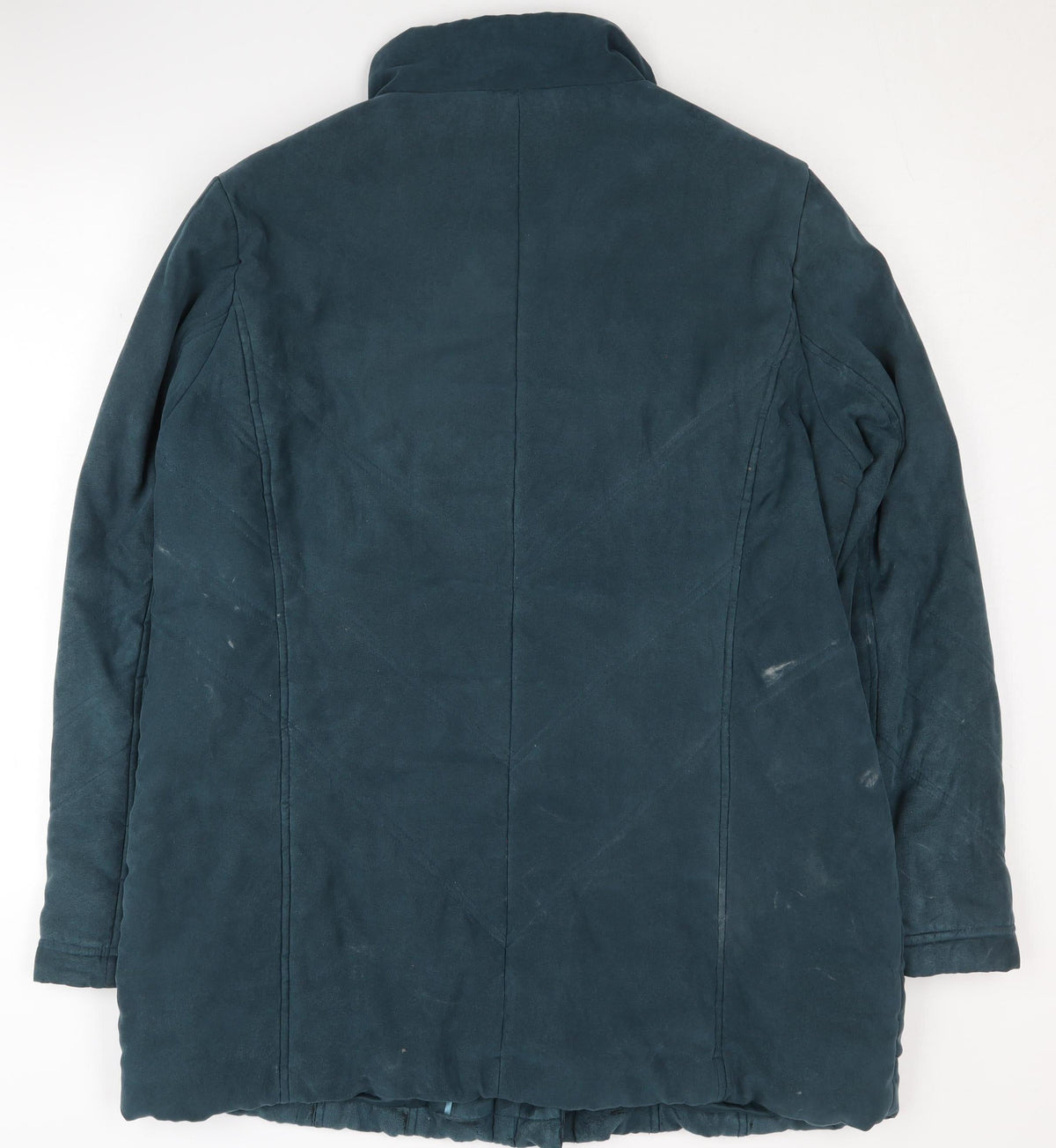 Klass Blue Suede Women's L Coat with Zipped Pockets