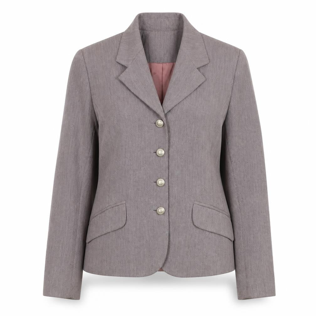River Island Grey Women's Blazer, Size 12, Notch Lapel, Lined