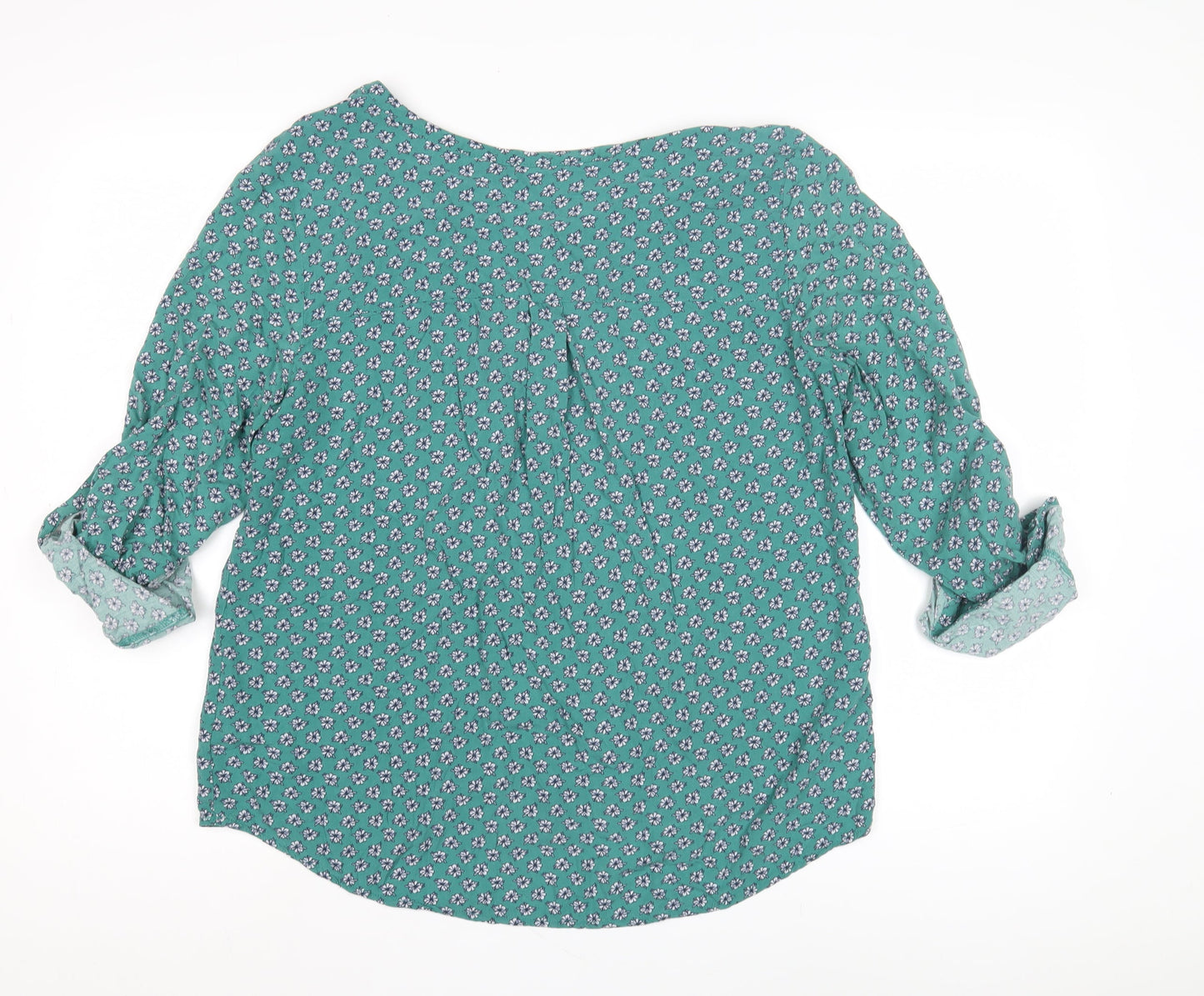 Tom Tailor Women's Green Floral Blouse, Size 12