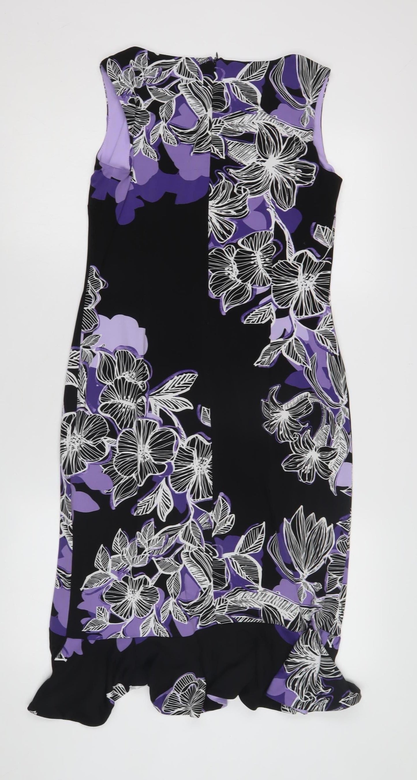Frank Lyman Women's Multicoloured Floral Sheath Dress Size 10