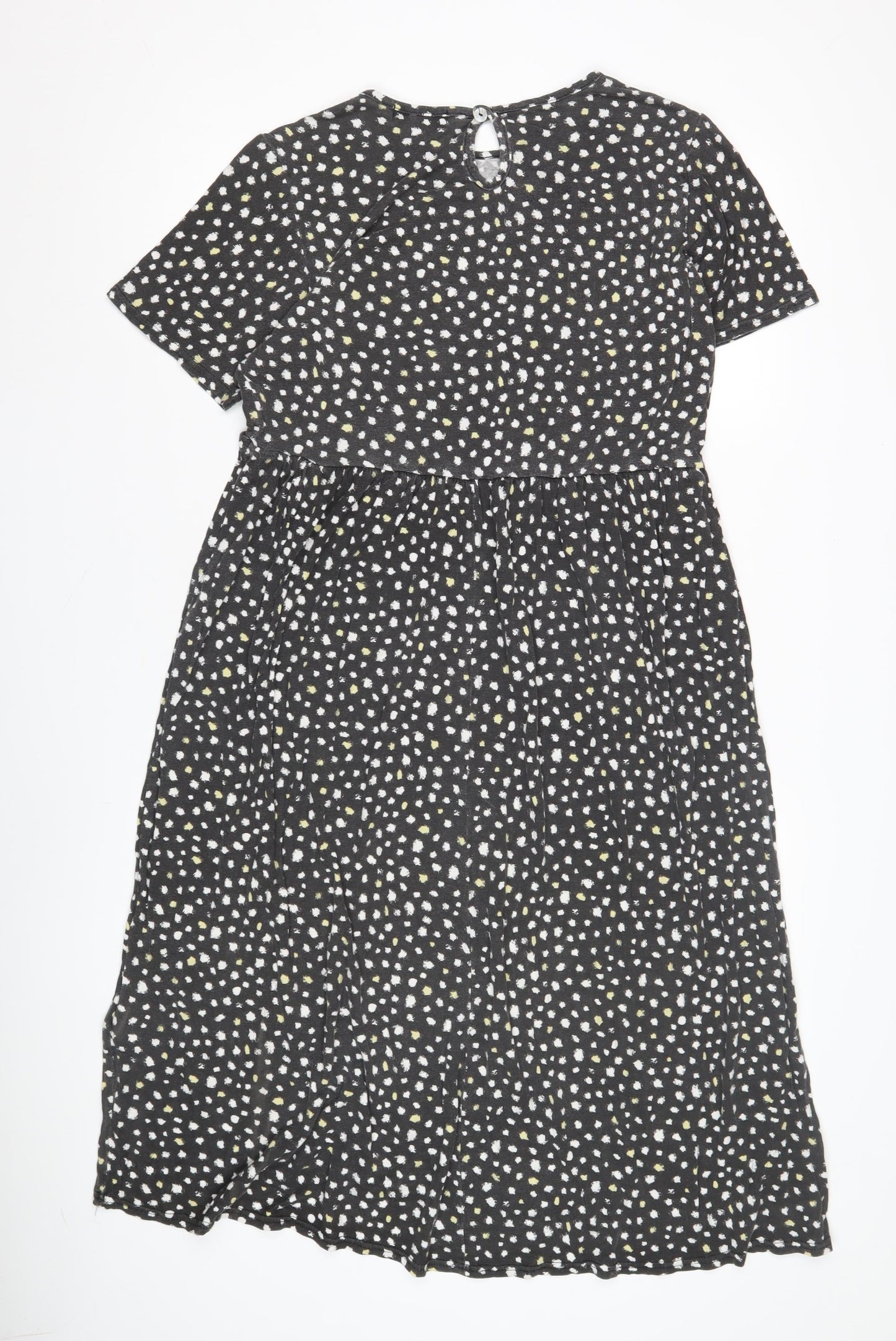 Wednesday's Girl Women's Black Dress - Size L, Short Sleeve
