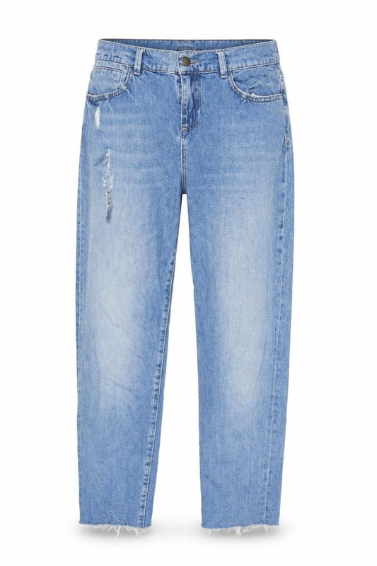 White Stuff Blue Boyfriend Jeans, Size 8, Women’s, Distressed