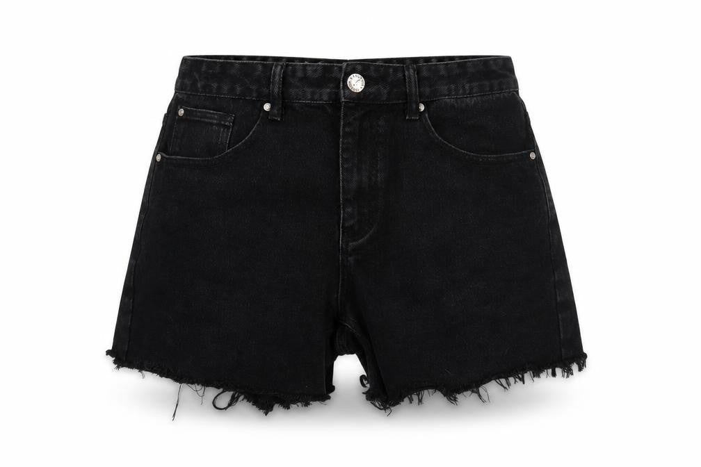 Spindle Women's Black Cut-Off Denim Shorts Size 8