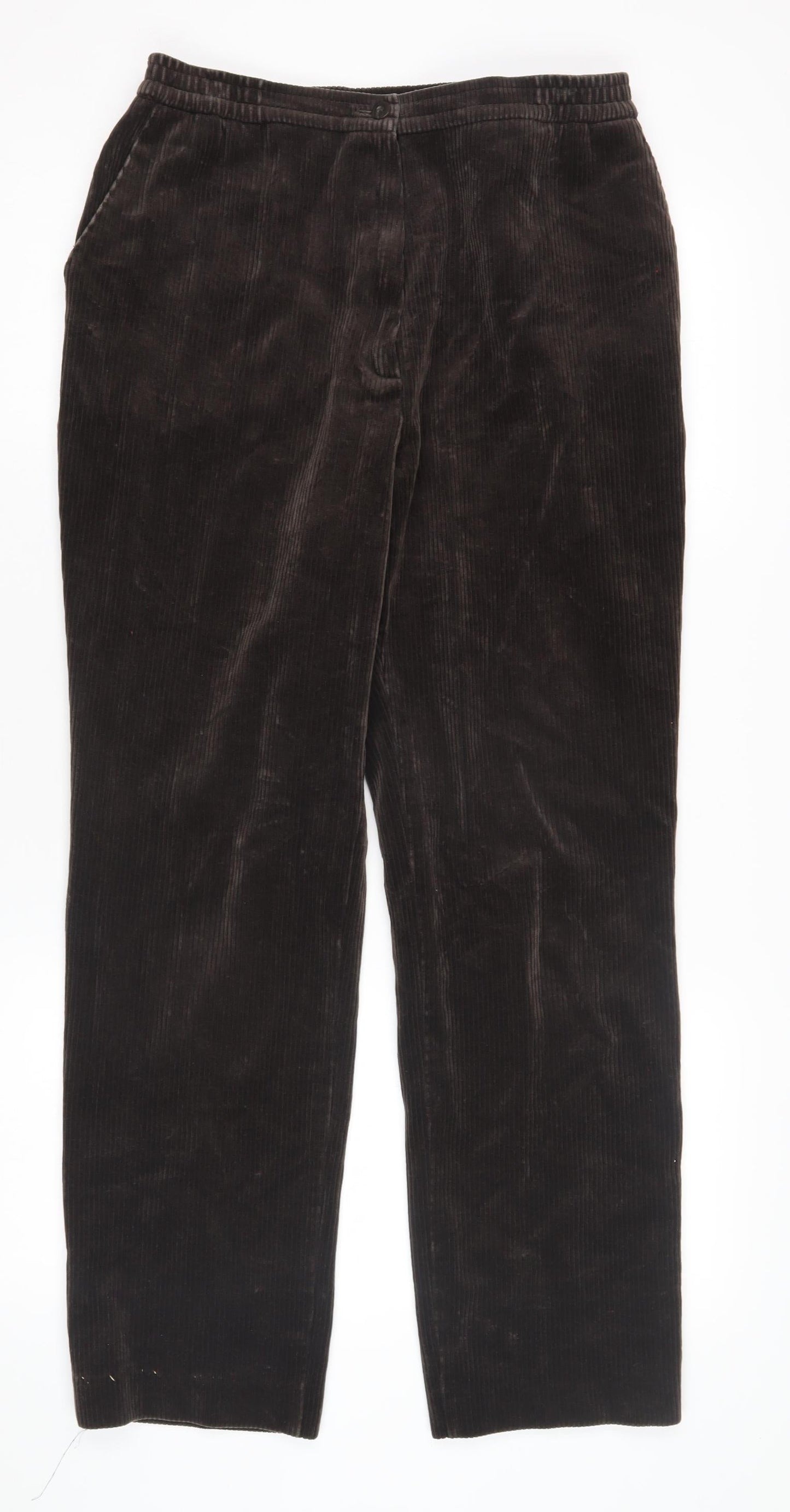 Finnkarelia Women's Black Corduroy Trousers Size 10