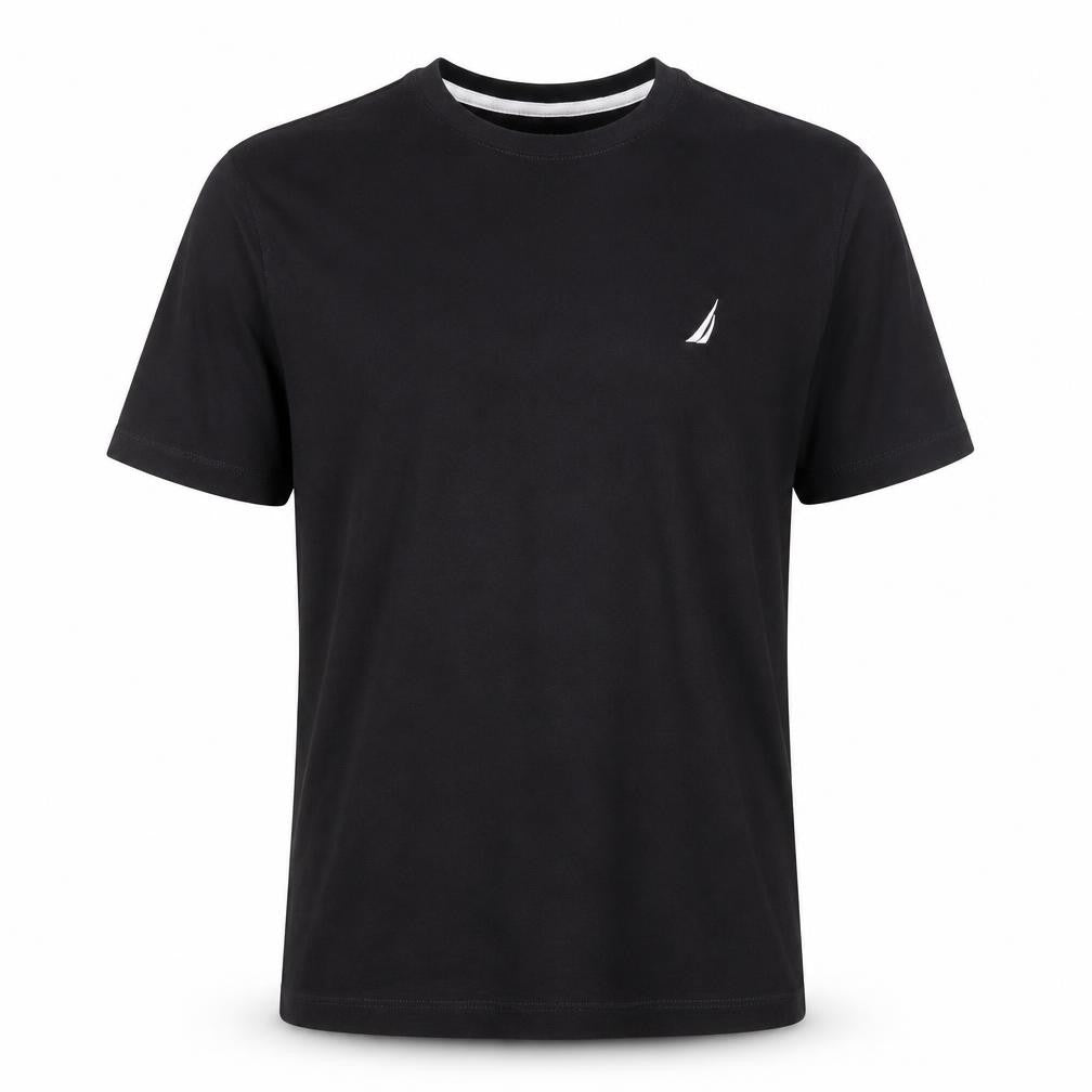 Nautica Men's Black Pyjama Top S Crew Neck