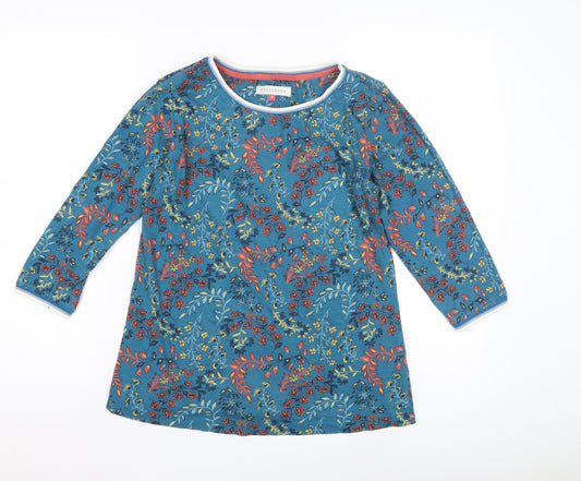Brakeburn Women’s Floral 3/4 Sleeve Cotton Top, Size 8