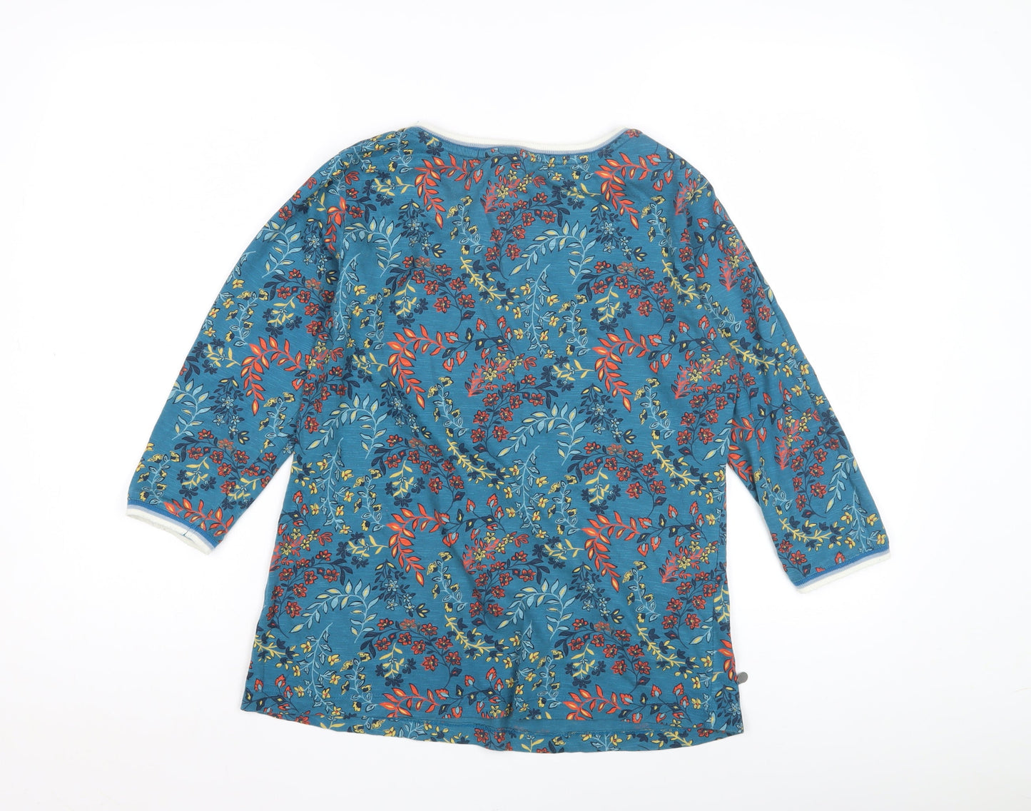 Brakeburn Women’s Floral 3/4 Sleeve Cotton Top, Size 8