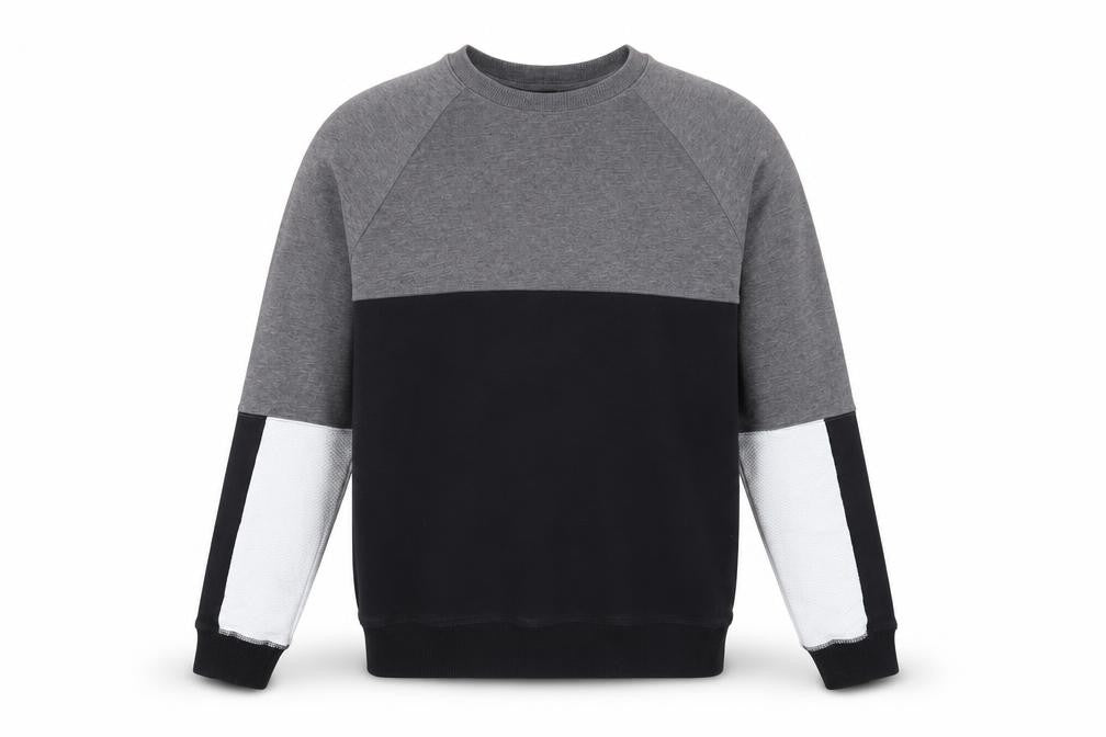 Topman Men's Grey & Black Pullover Sweatshirt - Size S