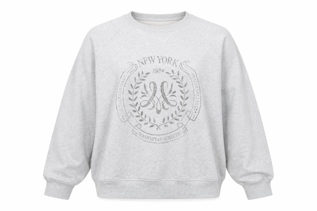 Marks & Spencer Unisex Grey Logo Sweatshirt L Pullover