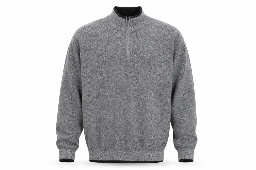 Kensington Eastside Men's Grey 2XL 1/4 Zip Sweatshirt
