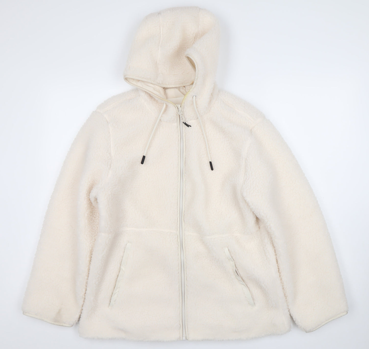 H&M Women’s Ivory Hooded Jacket XS Casual