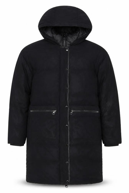Calvin Klein Men's Black Puffer Jacket XS Hooded
