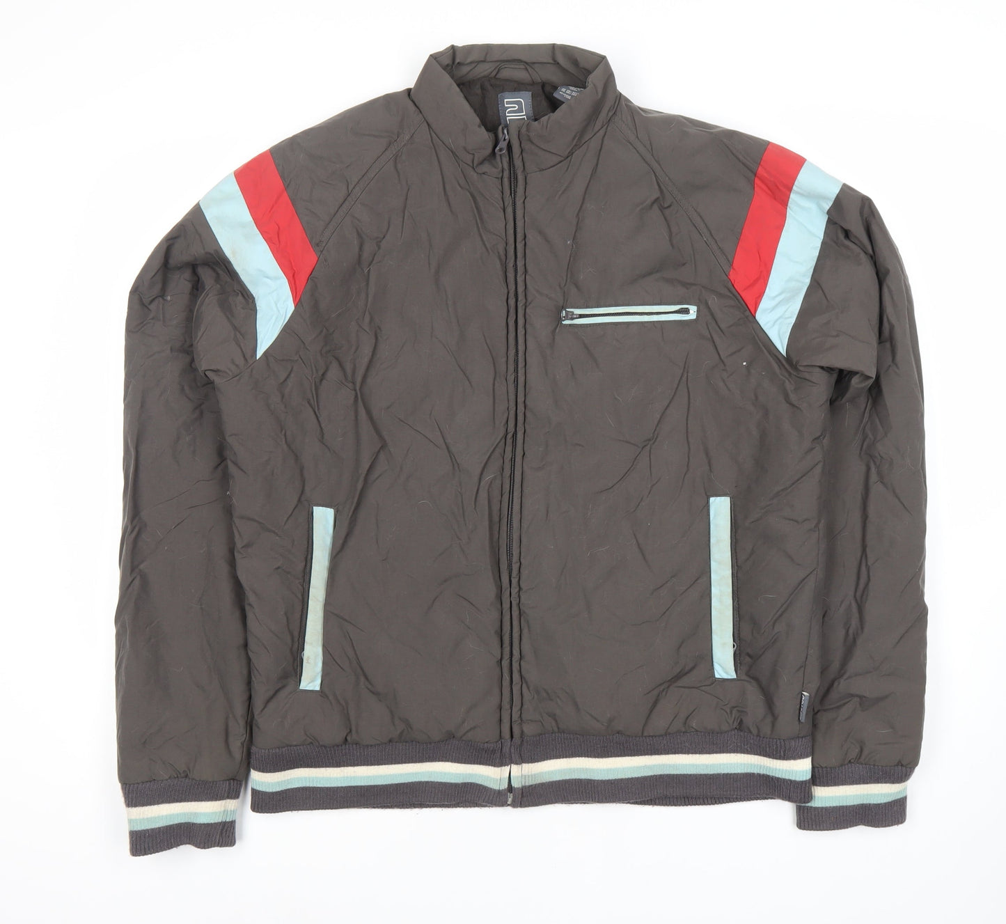 2YOU Men's Black Windbreaker Jacket, Size: