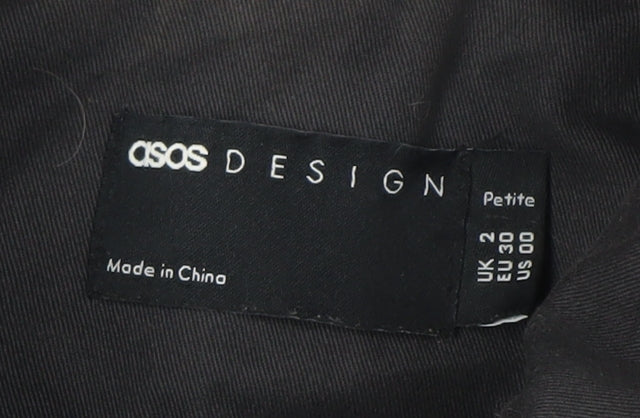 ASOS DESIGN Women's Black Petite Jacket Size 2