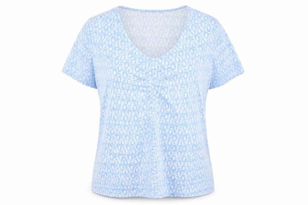 Randy Berry Women's Blue Animal Print T-Shirt