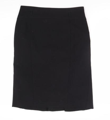 Additional front view of Principles Black Pleated Knee Length Skirt, size 10