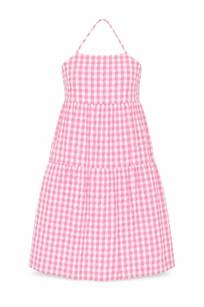 Collusion Pink Check Women's Sleeveless Summer Dress