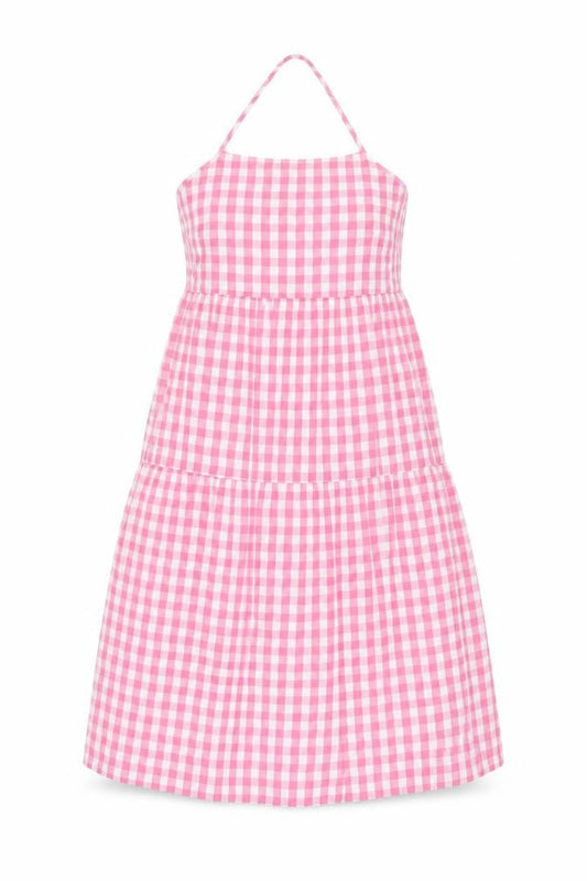 Collusion Pink Check Women's Sleeveless Summer Dress