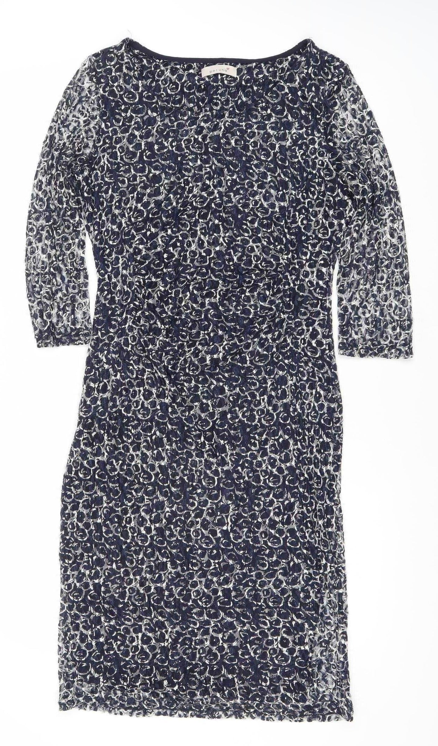 Marks and Spencer Women's Blue Sheath Dress Size 14