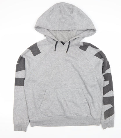 Additional front view of Ivy Park Women’s Grey Pullover Hoodie, size S
