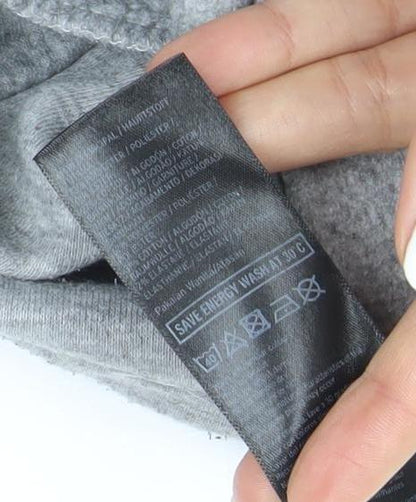 Brand and care label for Ivy Park Women’s Grey Pullover Hoodie, size S