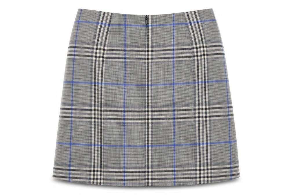 Marks & Spencer Women's Grey Plaid Skirt Size 10