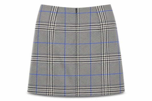 Marks & Spencer Women's Grey Plaid Skirt Size 10