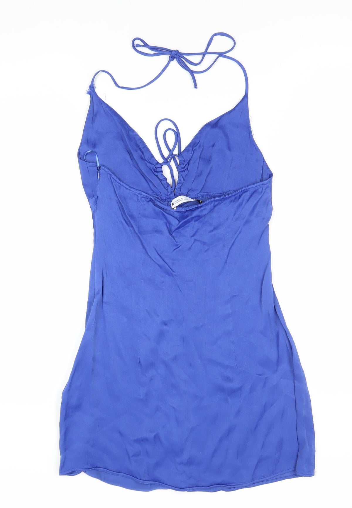 Zara Women Blue Halter Slip Dress Size 12