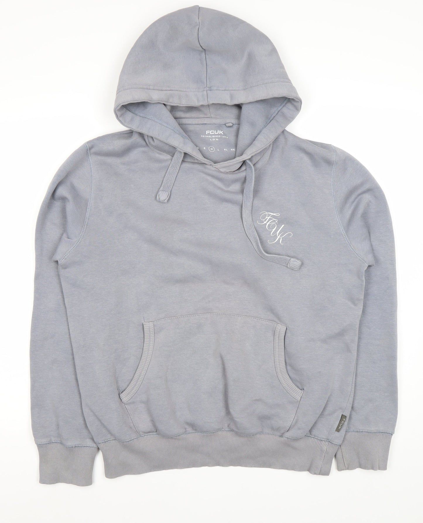 French Connection Men's Grey Hoodie Size M Pullover