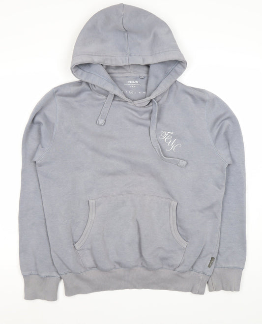 French Connection Men's Grey Hoodie Size M Pullover